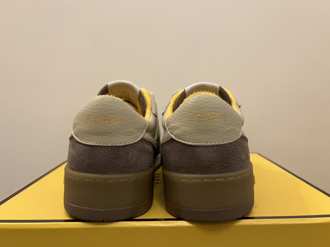 F**di Match Low Tops Sneakers Beige For Men 7E1493AHH2F1FHU