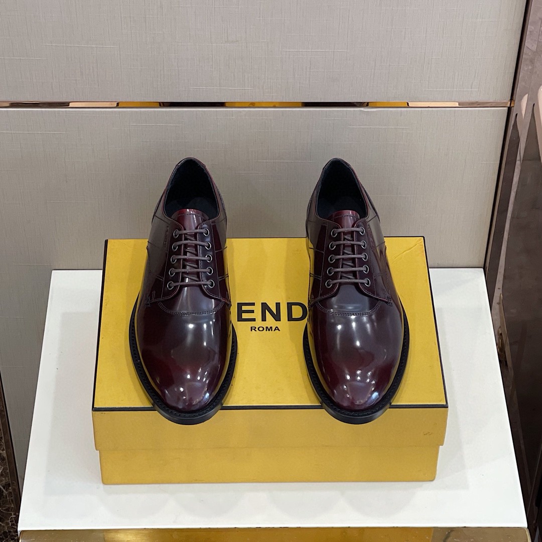 F**di Force Dark Brown Shoes For Men