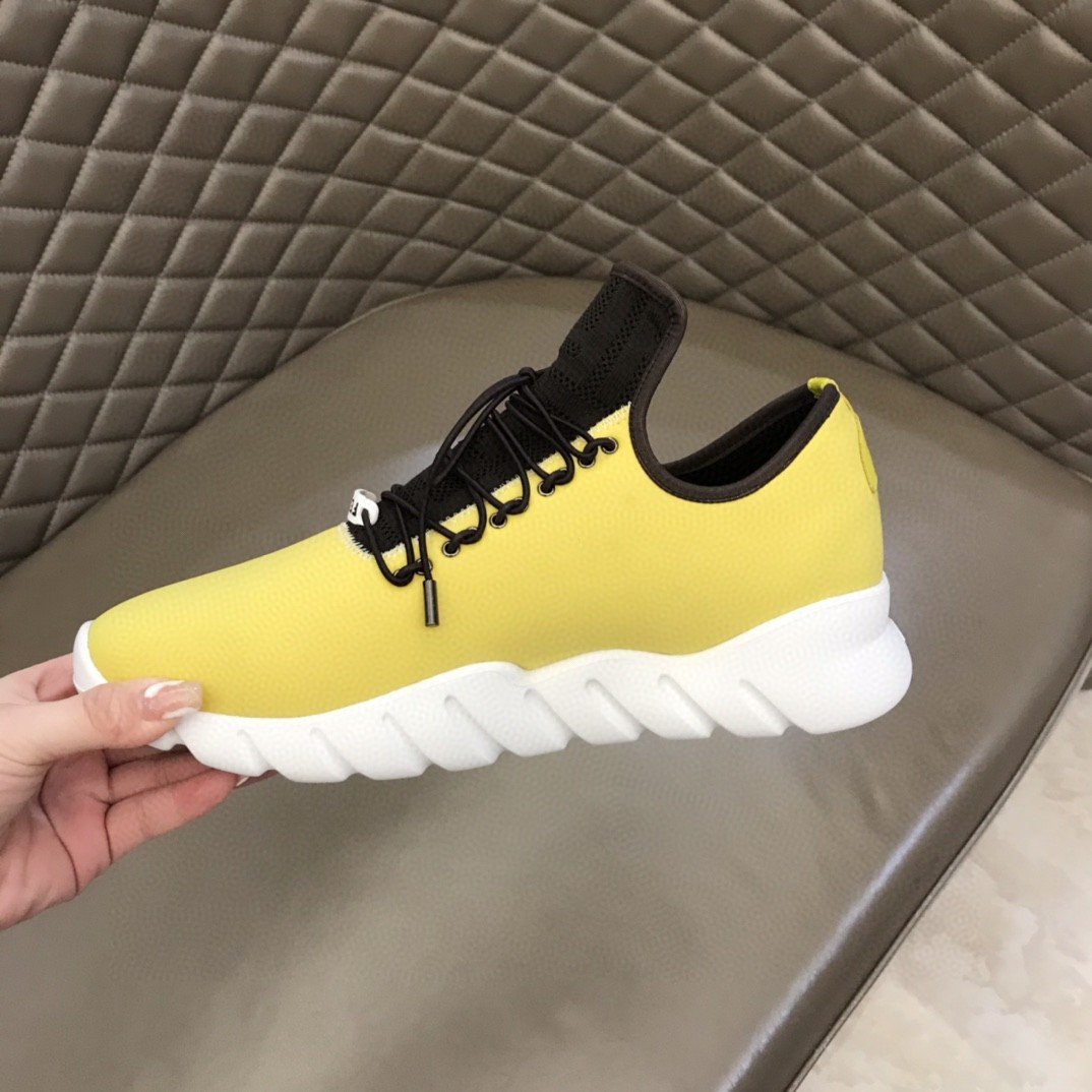 F**di Force Low Tops Sneakers Light Yellow For Men
