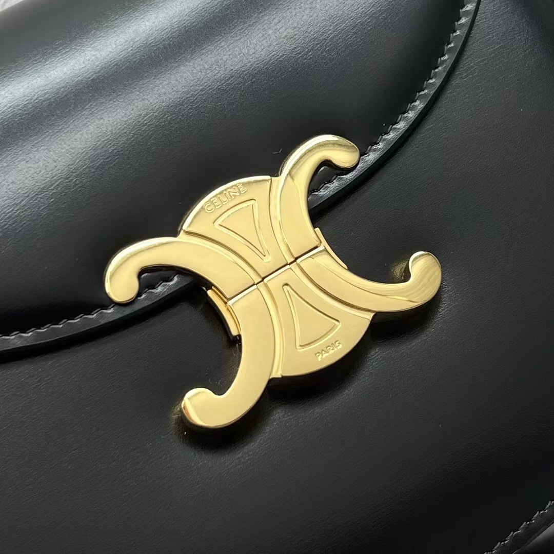 Ce1i*e Teen Besace Triomphe Black For Women 7.2in/18.5cm 110413BF4.38NO