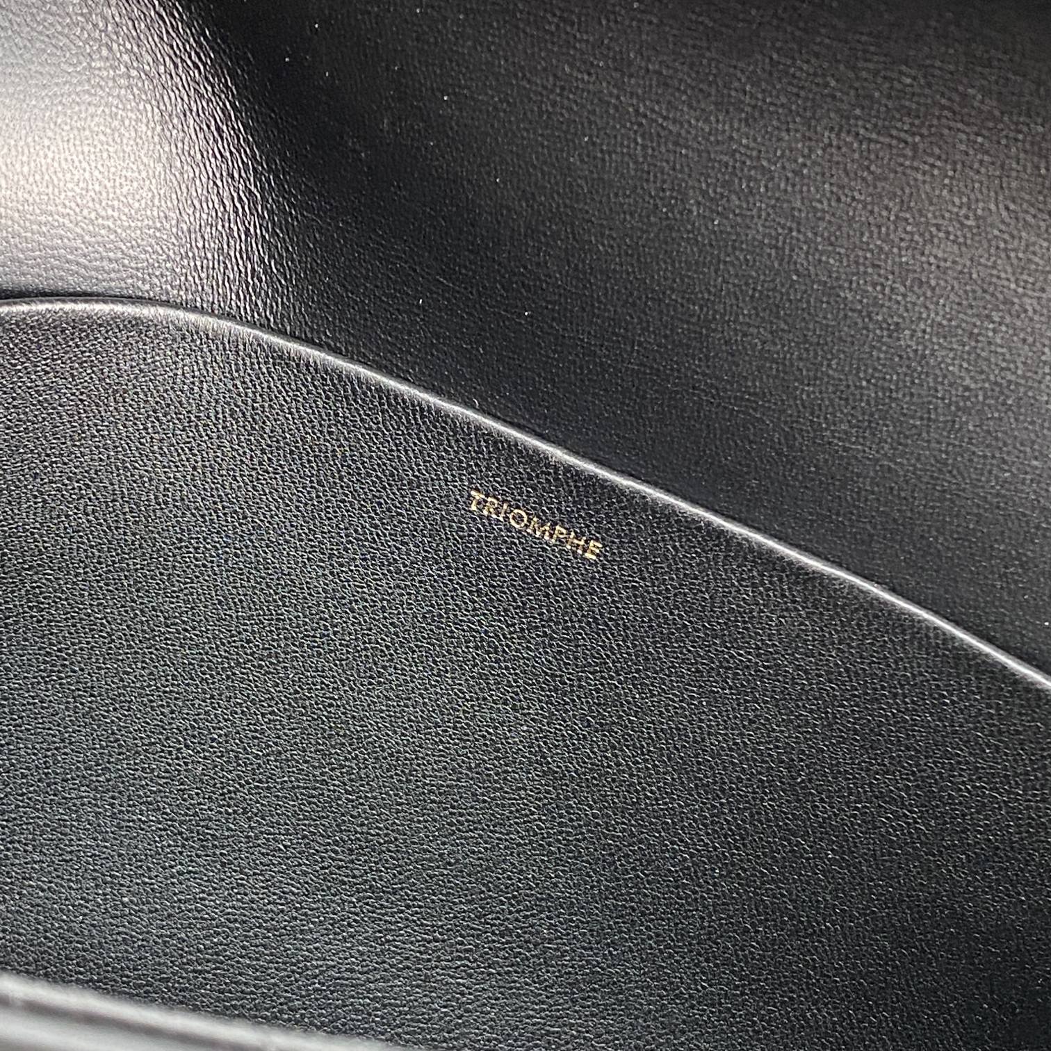 Ce1i*e Triomphe Shoulder Bag Black For Women 8in/20cm