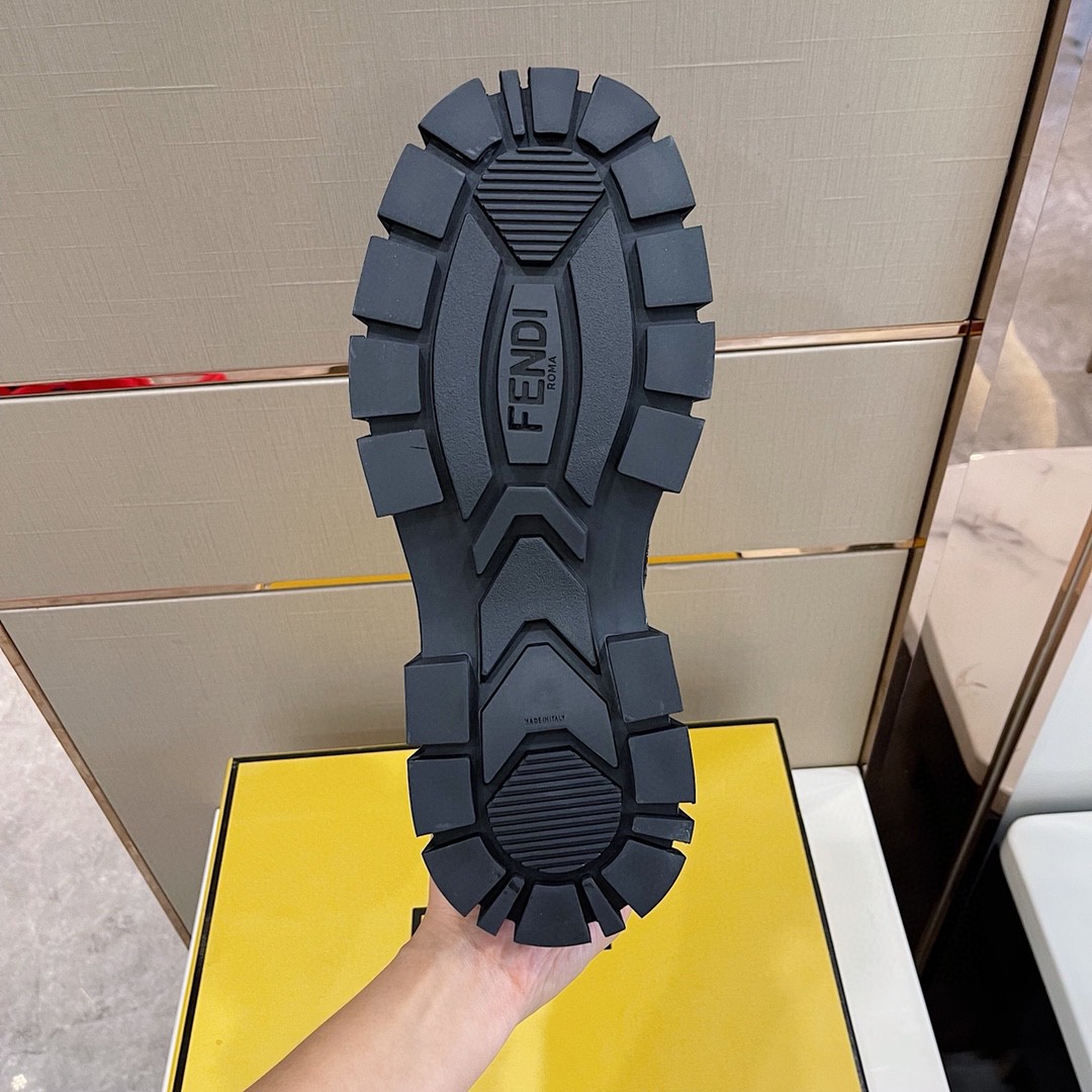 F**di Force High Tops Boots Brown For Men 7U1458