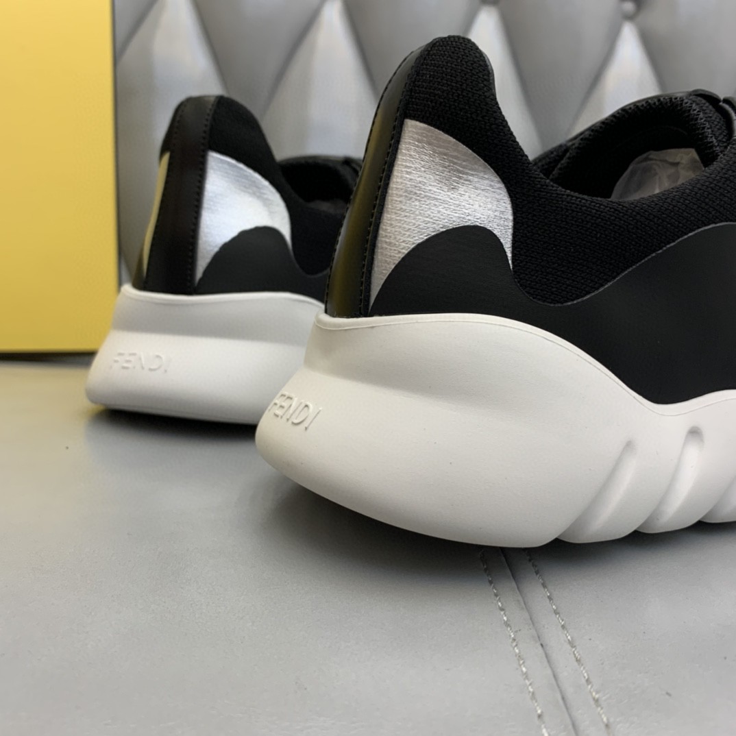 F**di Force Low Tops Sneakers Black/Grey For Men