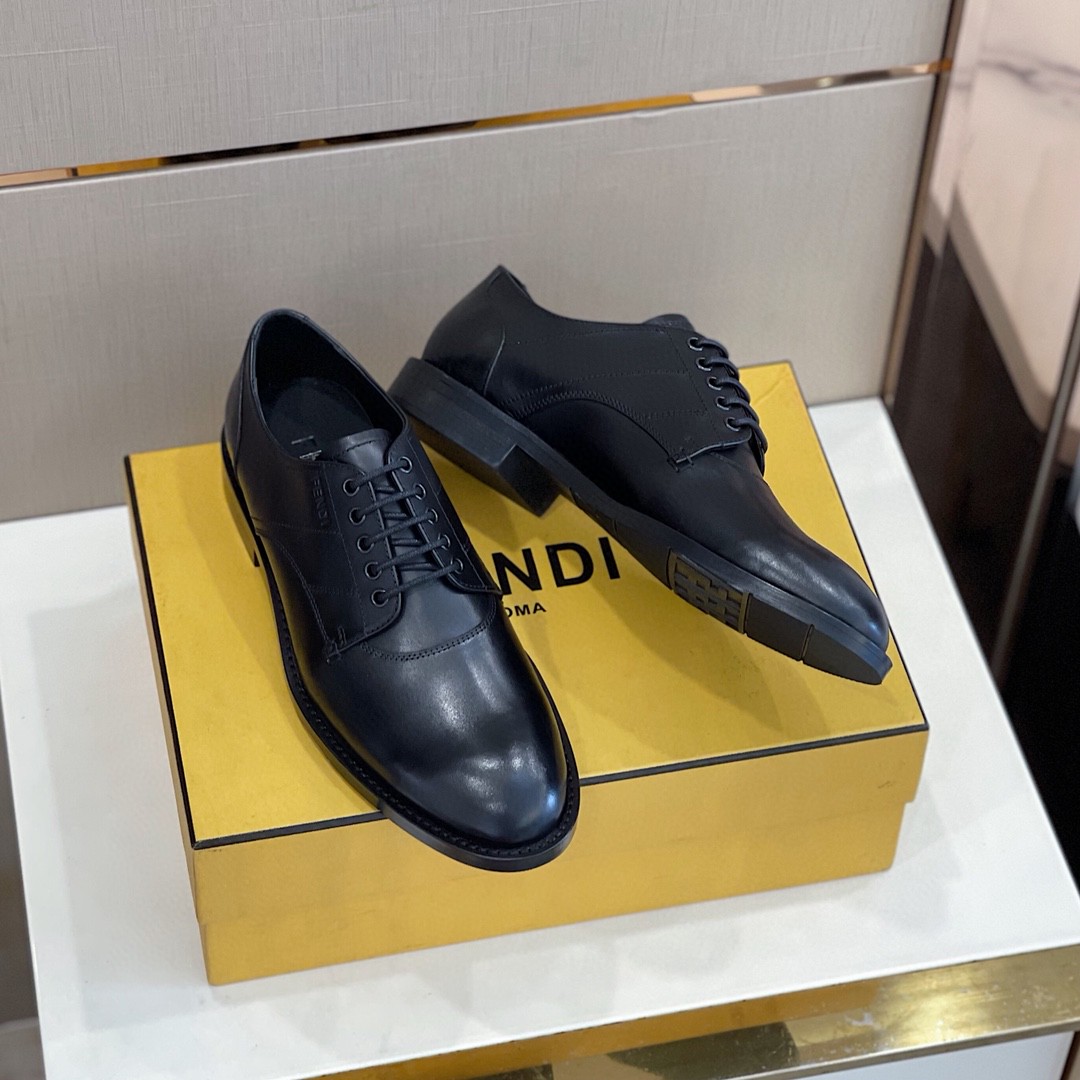 F**di Force Matte Black Shoes For Men