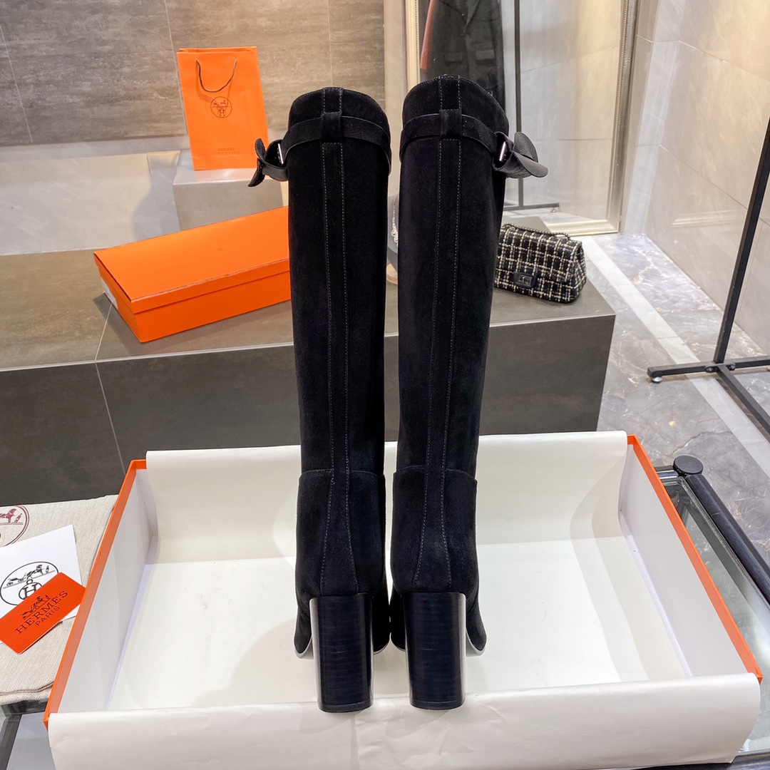 H**me5 High Heel Boots Black For Women 3.54in/9cm