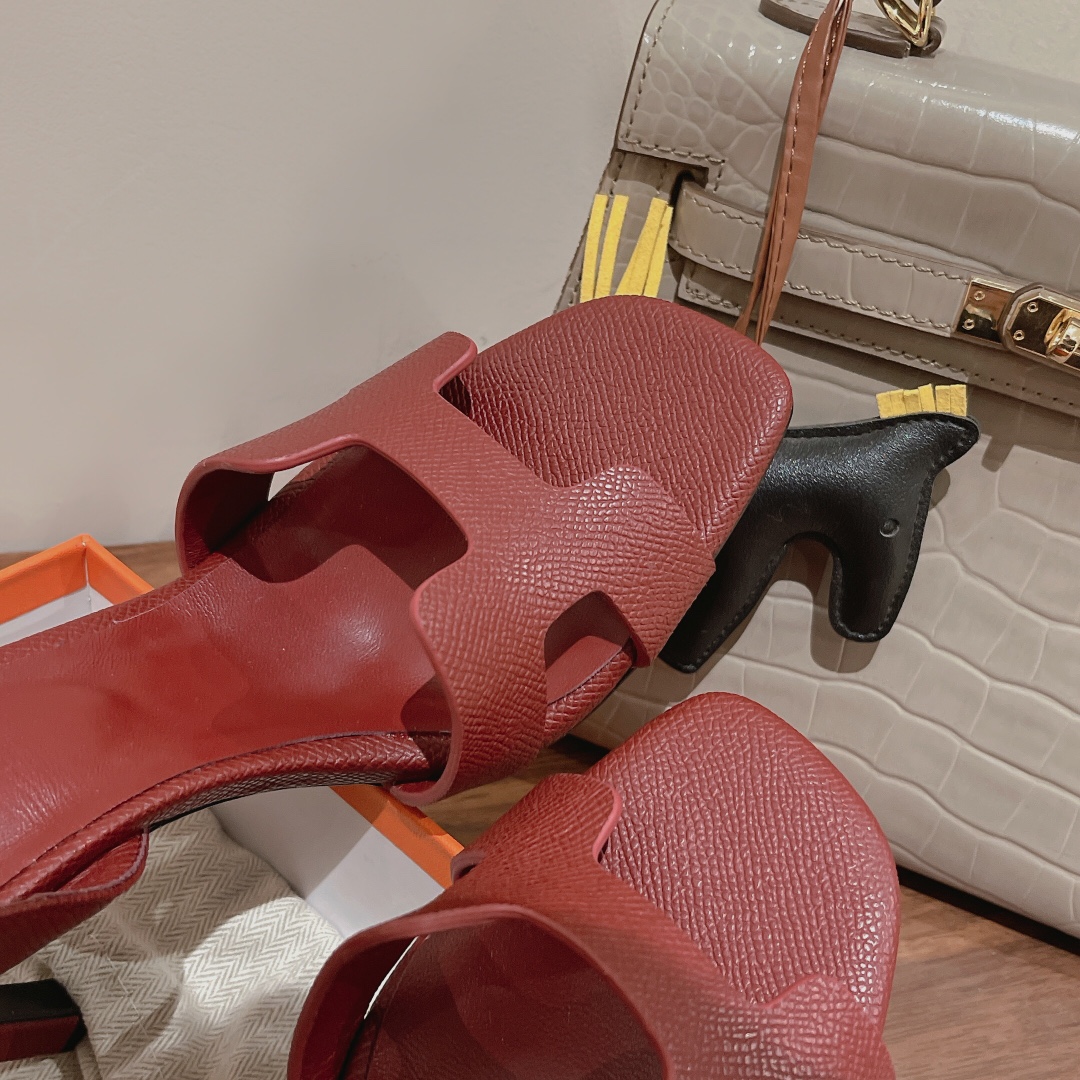 H**me5 Ella Sandal Dark Red For Women 4.1in/10.5cm