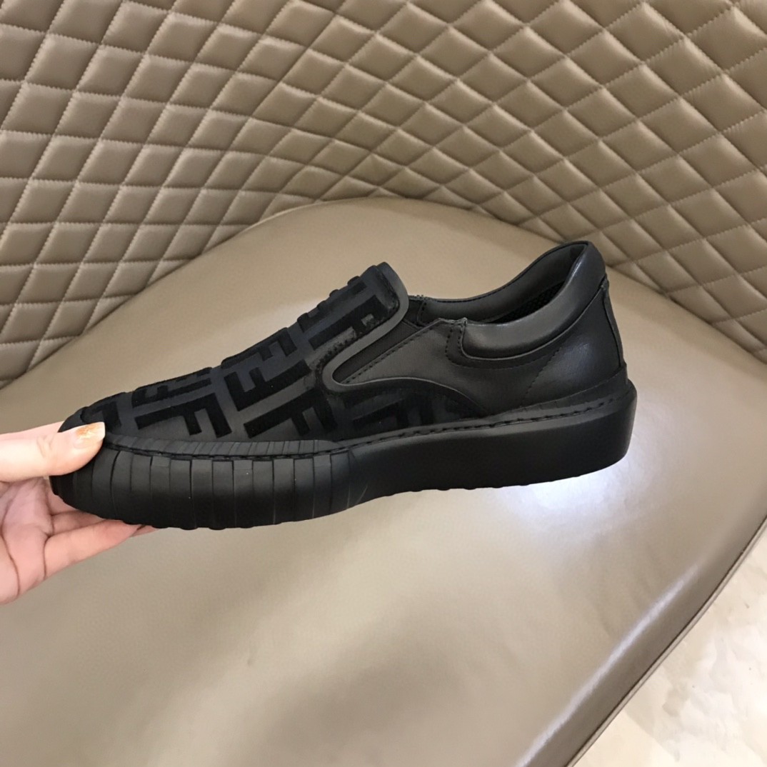 F**di Force Slip On Sneakers Black For Men 7E1454