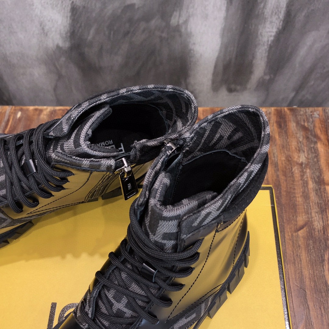 F**di Force High Tops Boots Black For Men 7U1458ADMKF1DV5