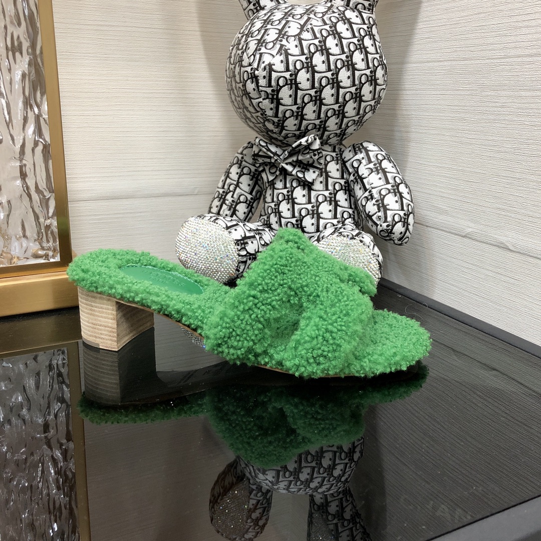 H**me5 Oasis Sandal Green For Women 1.97in/5cm