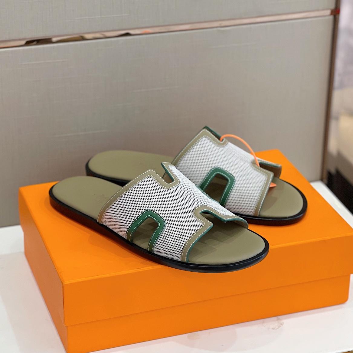 H**me5 Izmir Sandal Grey And Beige For Men