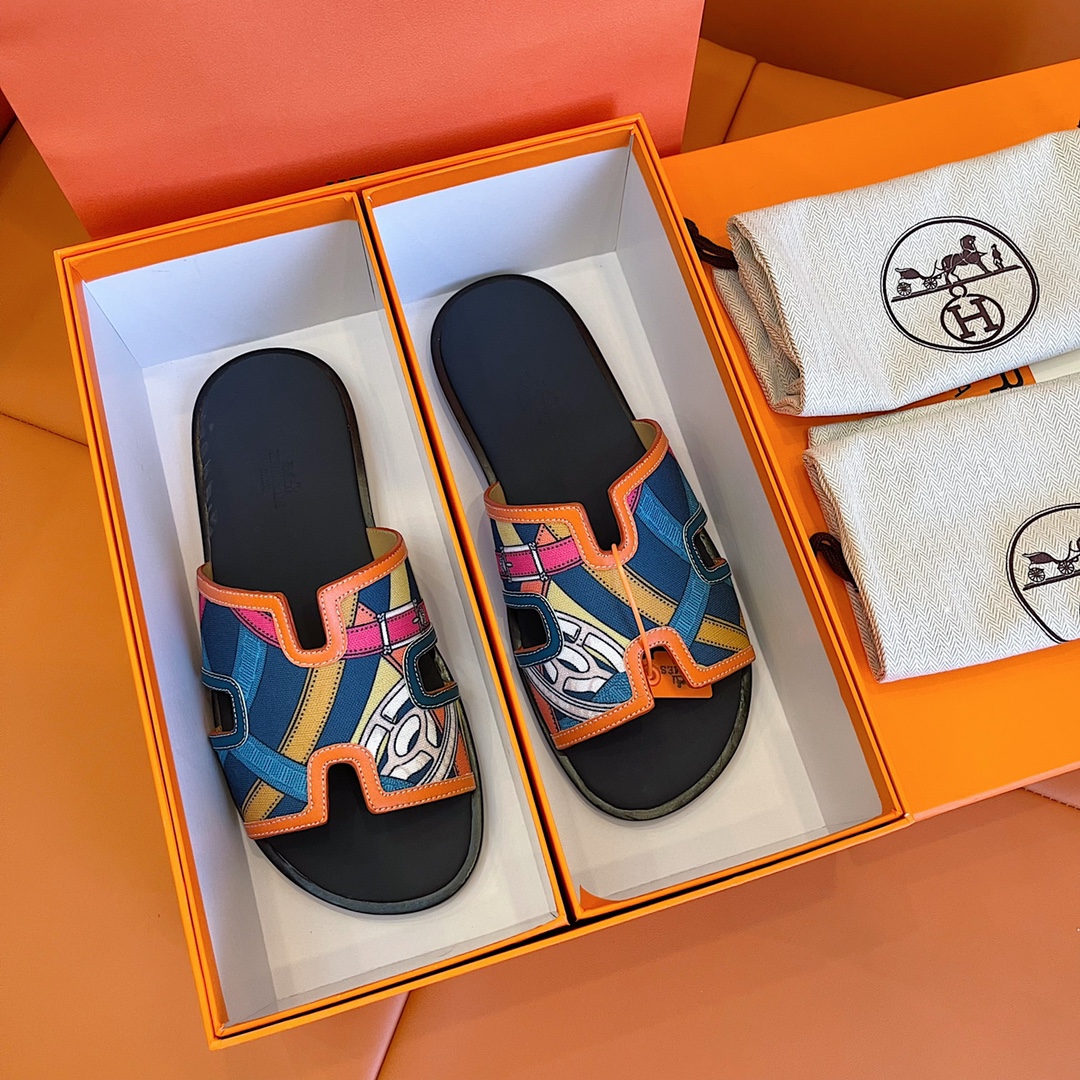 H**me5 Izmir Sandal Orange And Multicolor For Men