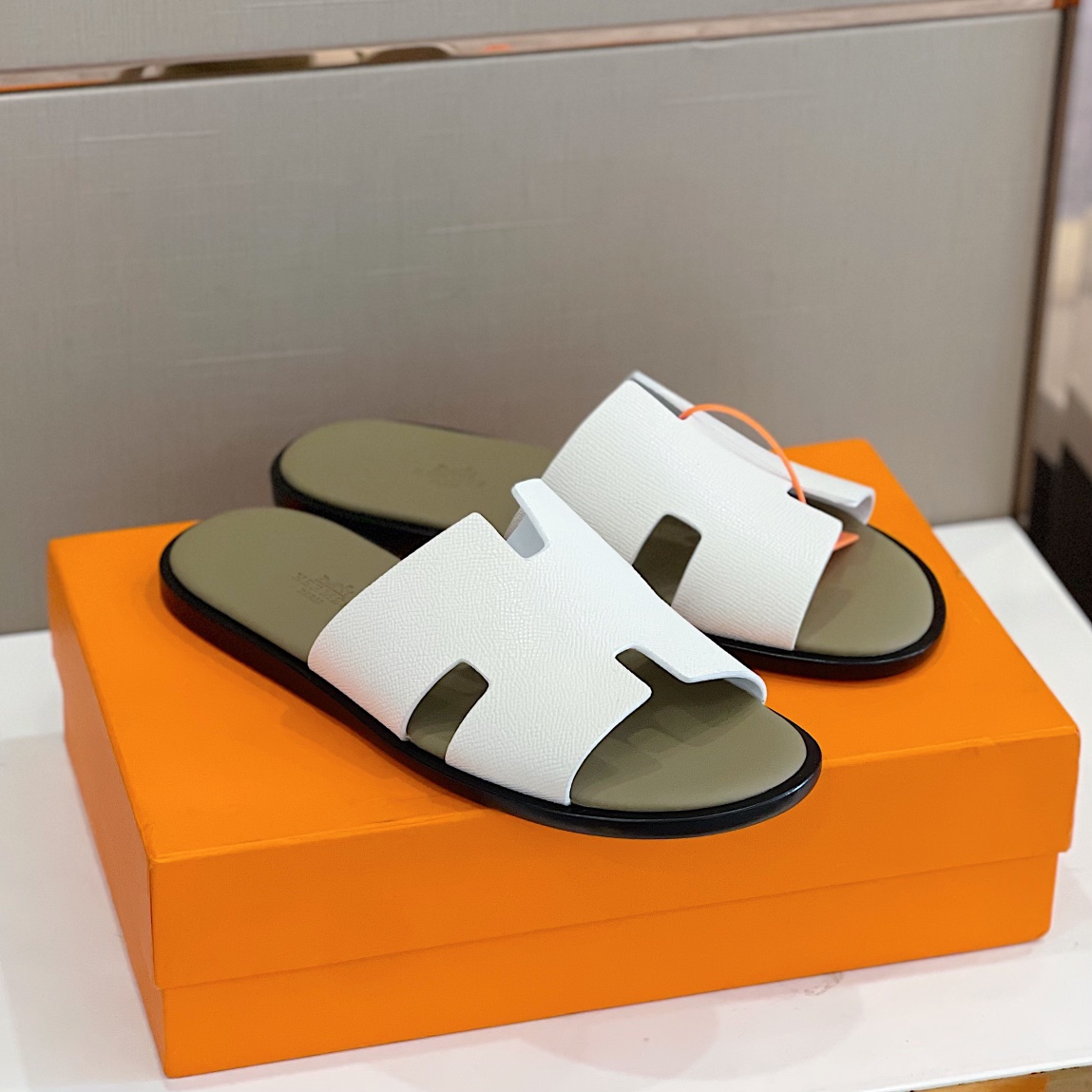 H**me5 Izmir Sandal White And Beige For Men H221824ZHF8420