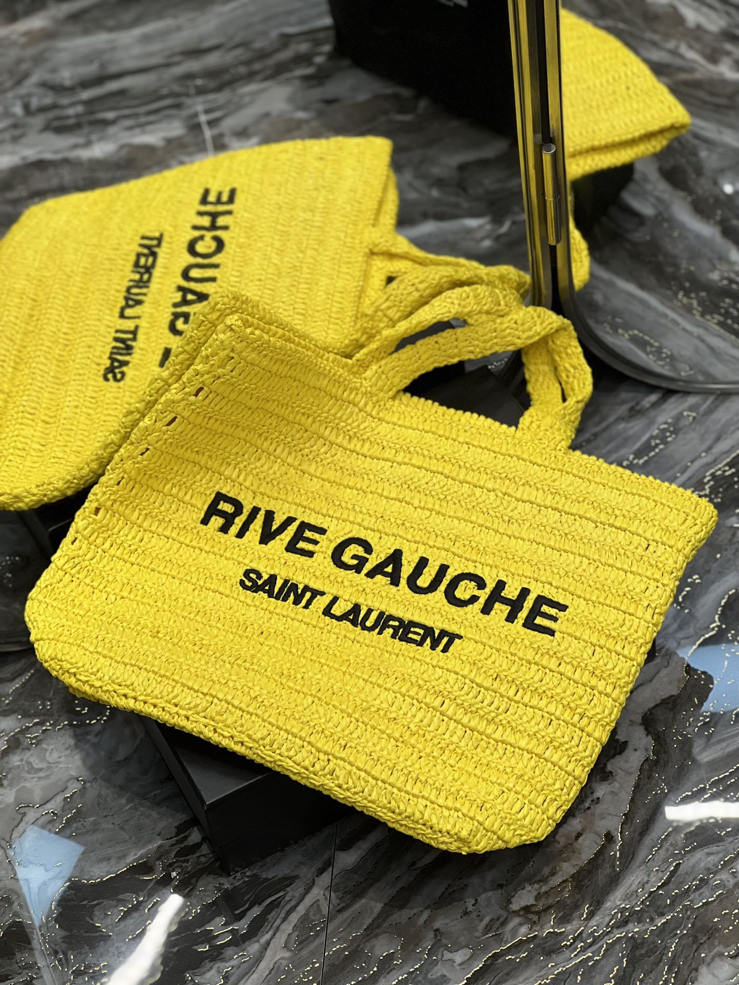 Sa1nt Lau*nt Rive Gauche S*pple Tote Bag Yellow For Women, Women’s Bags 15in/38cm Y51