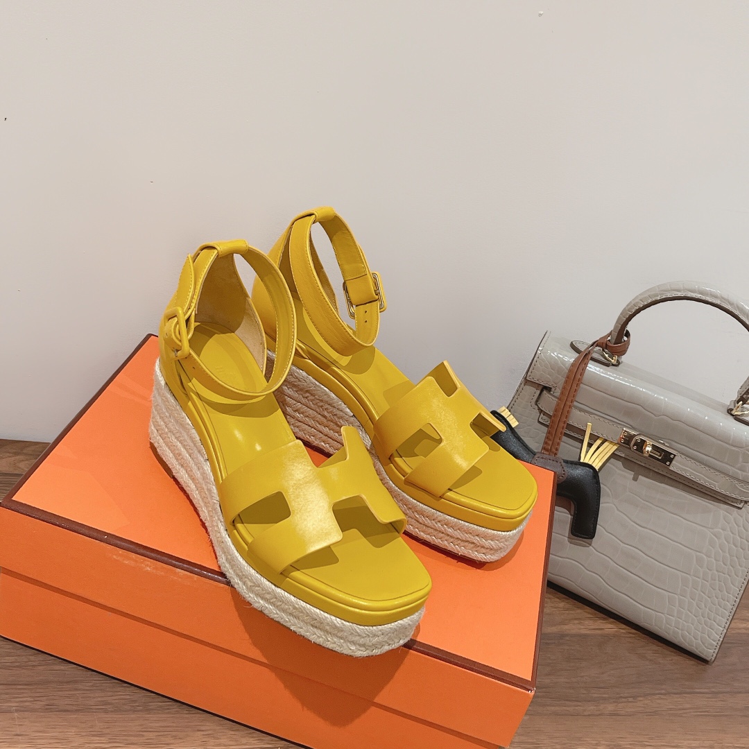 H**me5 Doll 40 Espadrilles Yellow For Women 1.6in/4cm